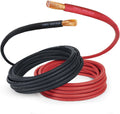 1/0 Gauge AWG 200 ft Black + 200 ft Red Welding Cable - Heavy Duty