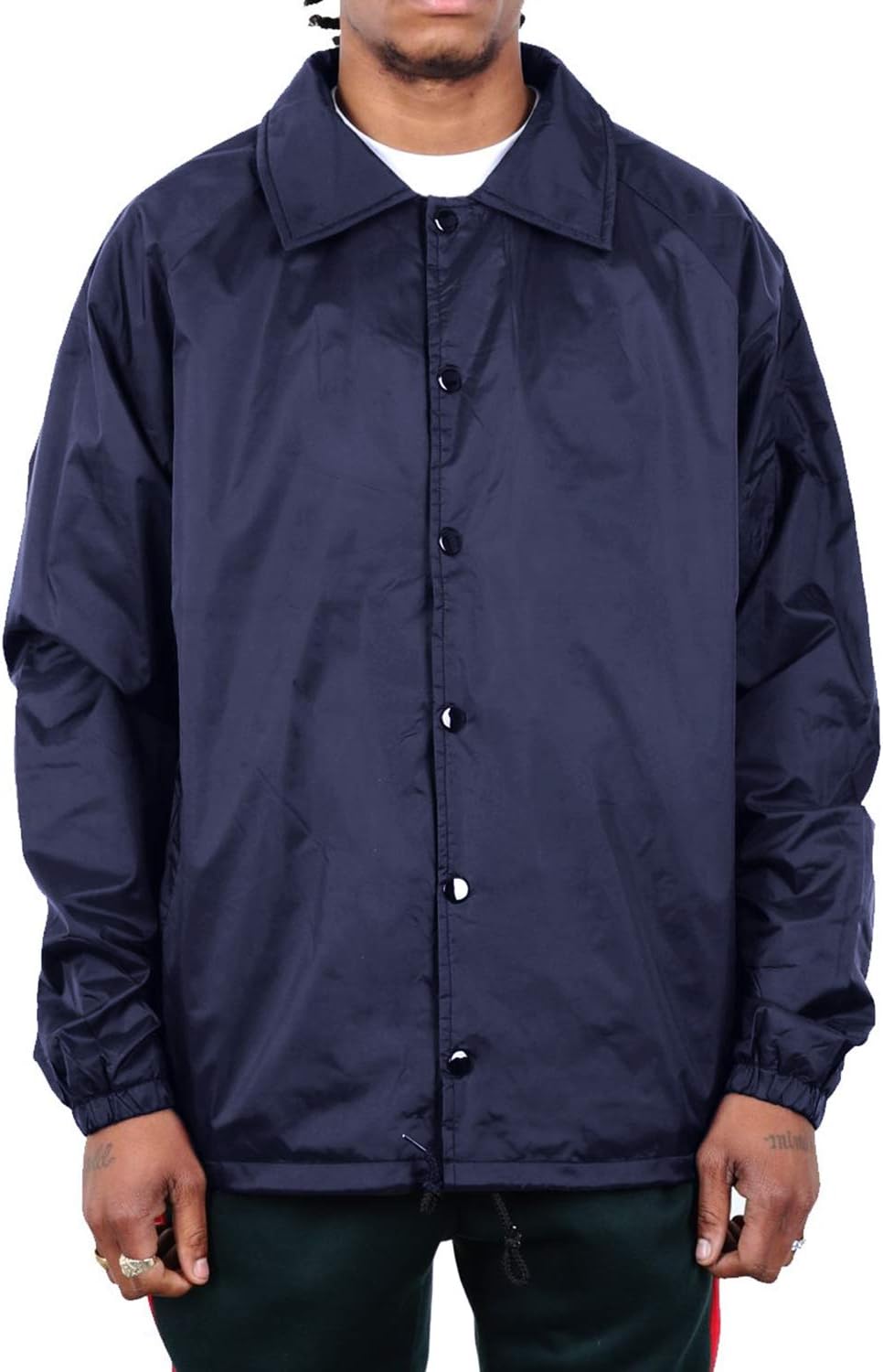 Shaka Wear Mens Coach Jacket - Classic Windbreaker Style