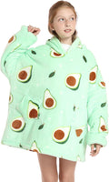 Cozy Kids Hooded Blanket - Super Soft Avocado Green