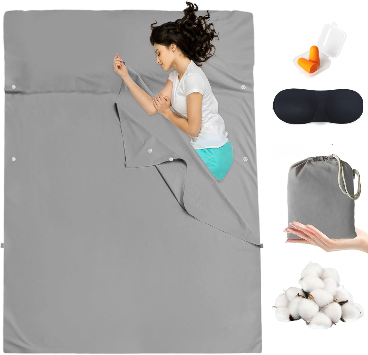 Sleeping Bag Liner for Camping & Travel - Comfortable Sheets