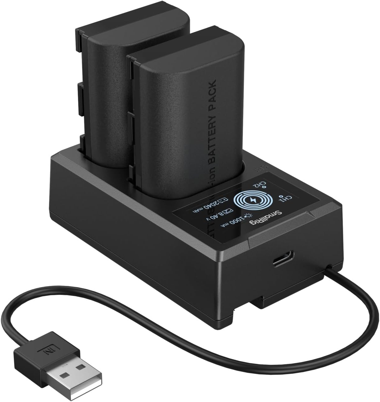 SmallRig Camera Battery Charger Set for Canon LP-E6P Users