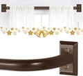 Bronze Wrap Around Curtain Rods 2 Pack - Blackout Adjustable 48-90 in