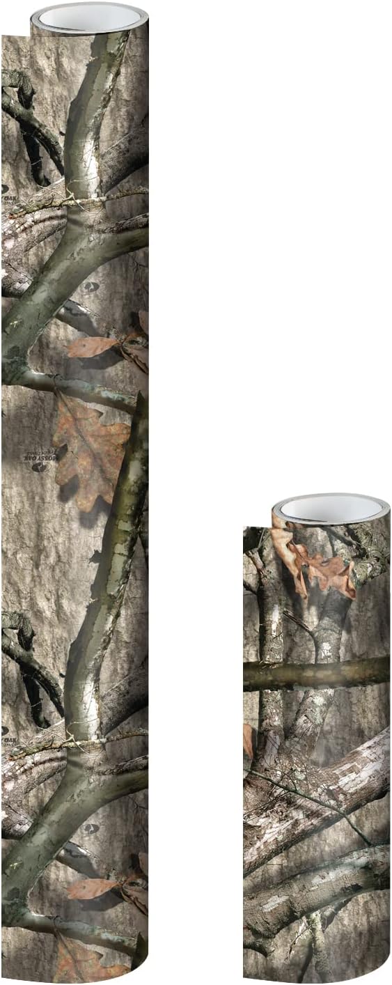Mossy Oak Matte Camo Roll for Treestand, Self-Adhesive Vinyl Wrap