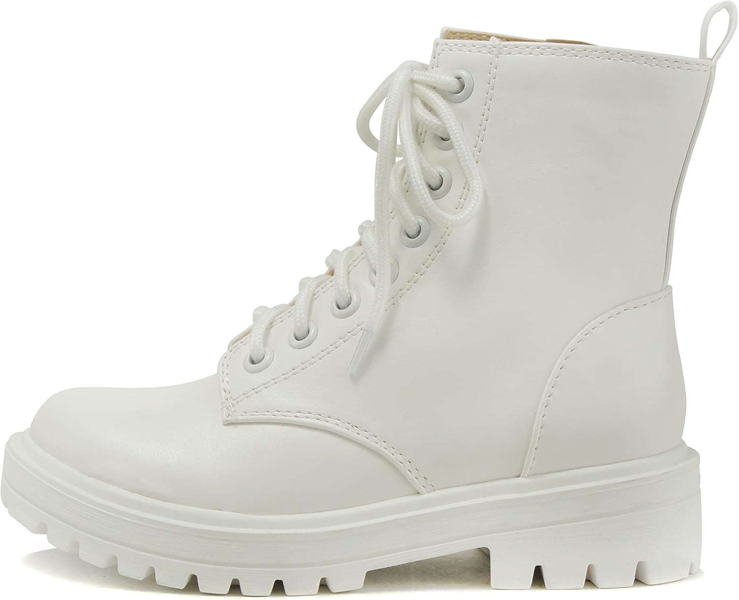 Soda FIRM Lug Sole Combat Ankle Bootie with Side Zipper