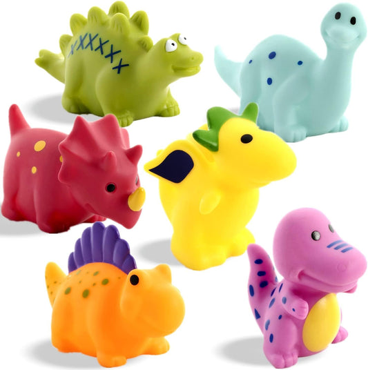 No Hole Dinosaur Bath Toys Set 6 Pcs