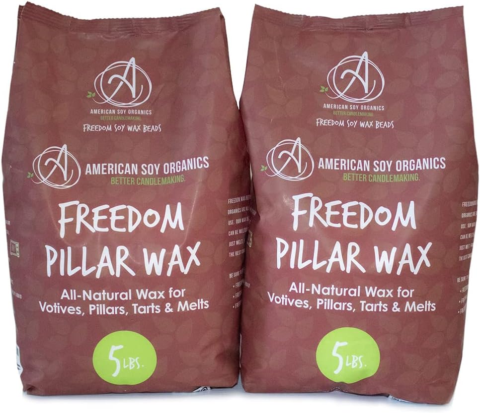 Freedom Soy Wax Beads for Candle Making - Premium 10-Pound Box