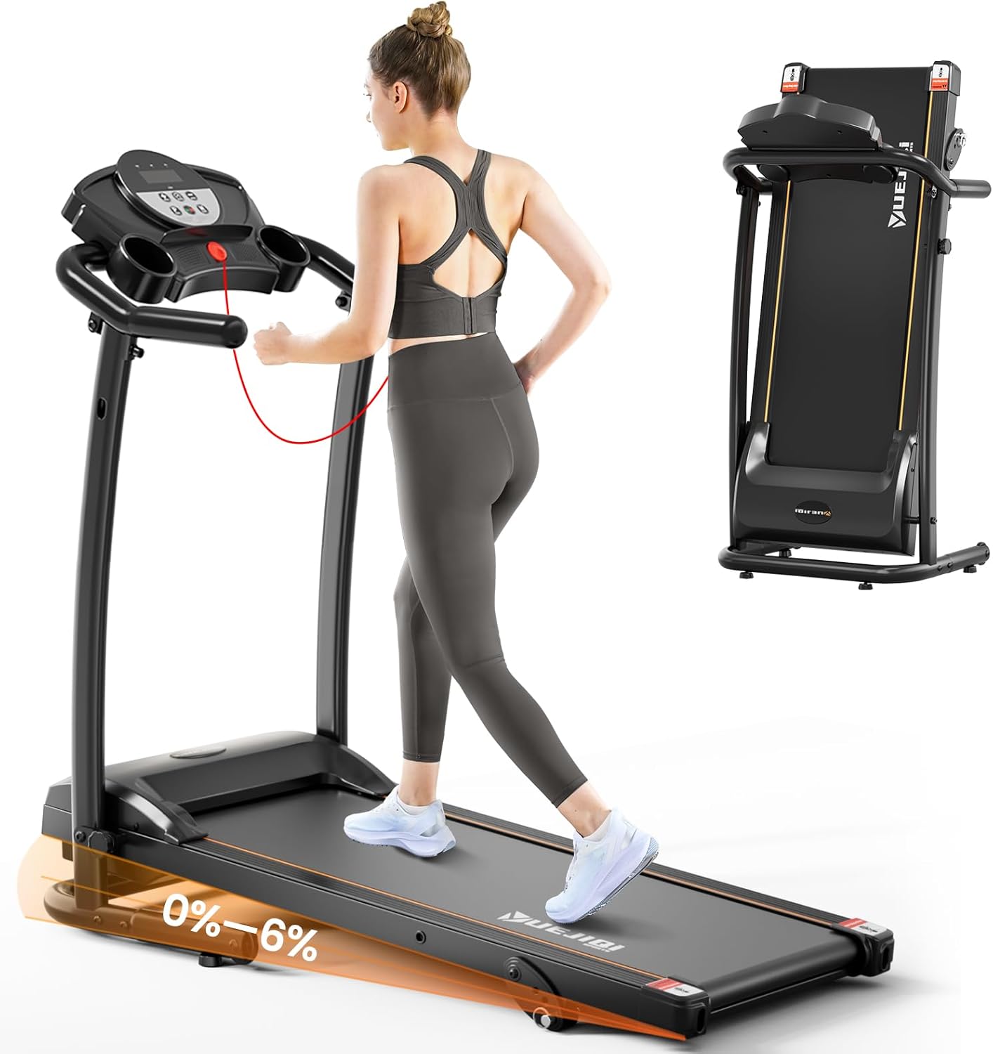 Treadmills for Home: 3.0HP Quiet Foldable Running Machine