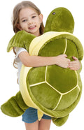 28 inch Big Green Sea Turtle Stuffed Animal Plushie - Soft Giant