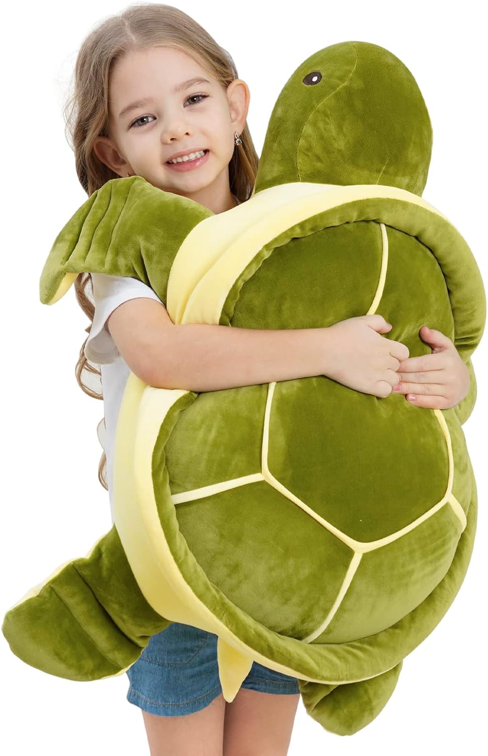 28 Inch Big Green Sea Turtle Stuffed Animal for All Ages
