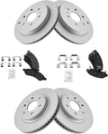 Front & Rear Semi-Metallic Brake Pad and G-Coated Rotor Kit - GM SUV