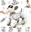Interactive Smart Robot Dog Toy - 17 Functions, Touch & Follow, for Girls 3-12 (Gold)
