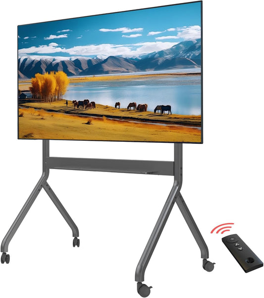 NB ERGONOMIC Motorized TV Cart - Lifts 110 Screen Easily