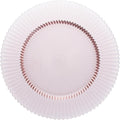 Set of 4 Pink Glass Charger Plates, 12.8 - Elegant Dining Upgrade