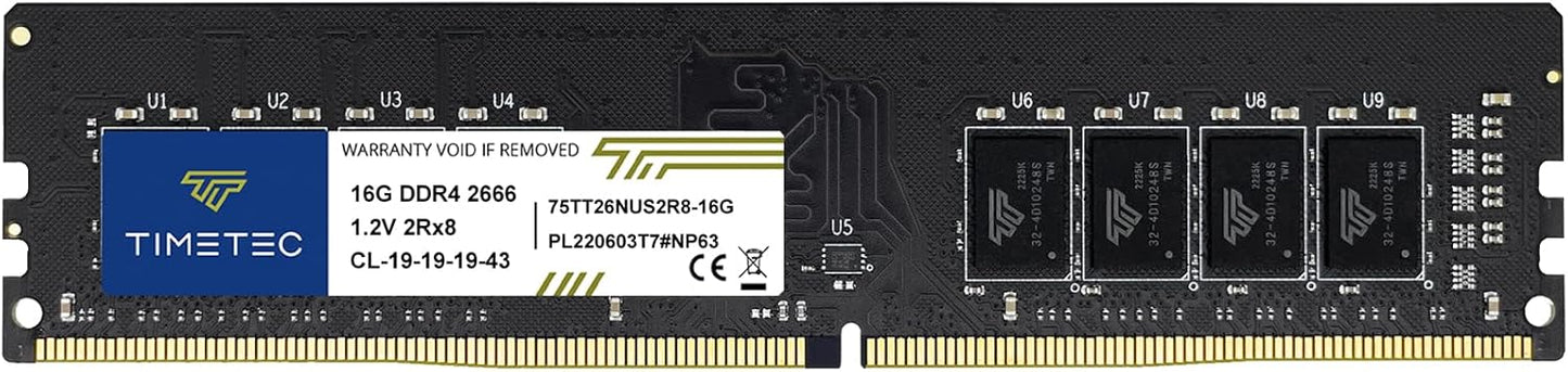 Timetec 16GB DDR4 2666MHz PC4-21300 RAM Module Upgrade