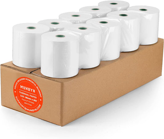 MUNBYN 80mm Thermal Receipt Paper - BPA Free!