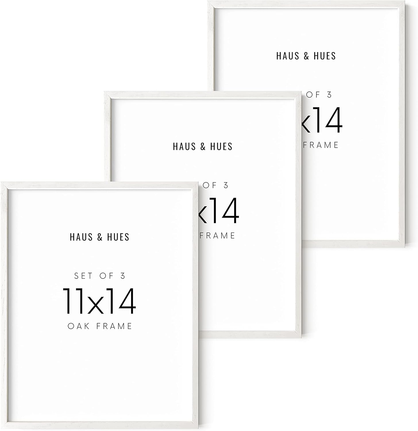 11x14 White Frames Set of 3 for Stylish Gallery Wall Decor