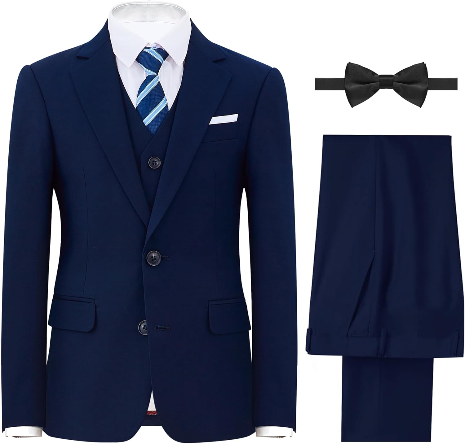 Boys' Formal Suit Set with Suspenders for Every Occasion