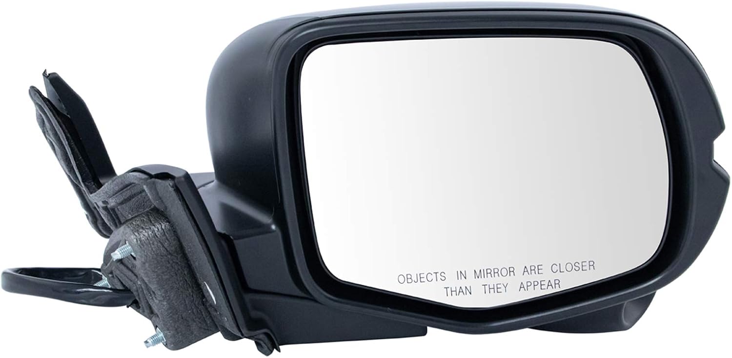 TRQ Passenger Side Mirror Assembly for 2016 Honda Pilot AWD