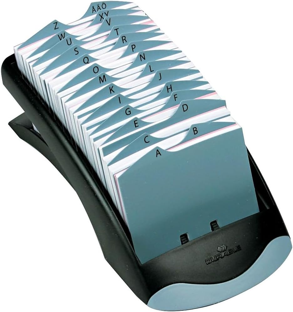 Durable Telindex Desk Address Card Holder with 500 Pockets