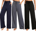 Women's Comfy Pajama Pants - Soft Wide Leg Floral Lounge Pants