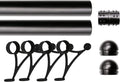 Stylish Matte Black Stainless Steel Foot Rail Kit for Bars