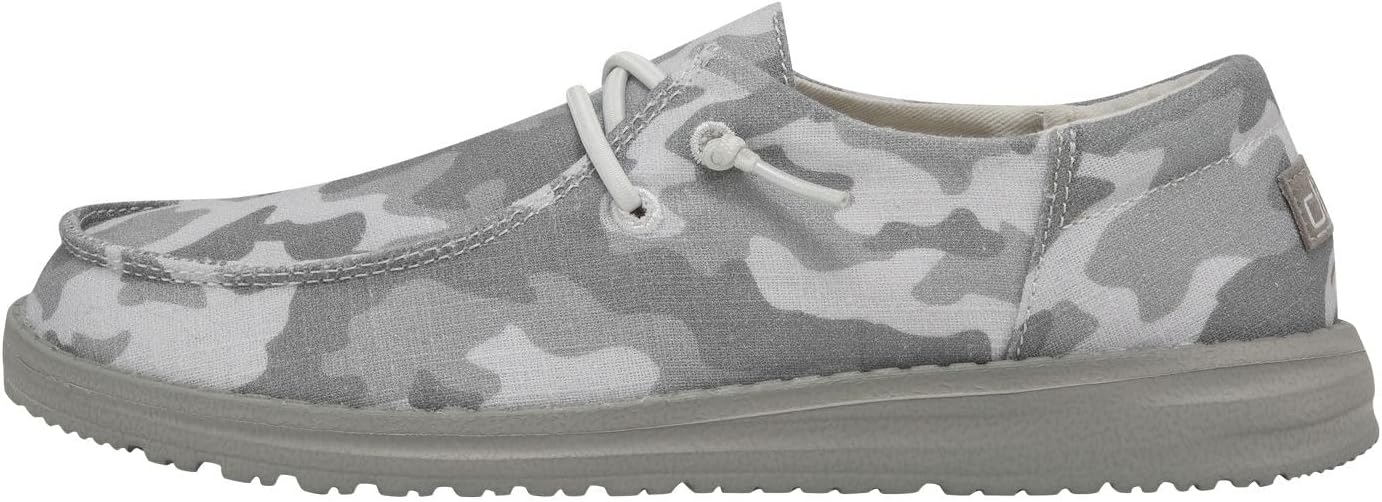 HEYDUDE Women's Wendy Canvas Slip-on Loafers for Comfort