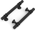 Black Knurled Cabinet Handles 10 Pack 3.75in CC - Matte Black pulls