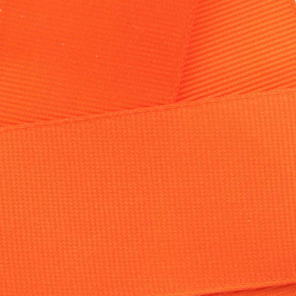 3 in Orange Grosgrain Ribbon Solid 100 Yard Reel for Crafts