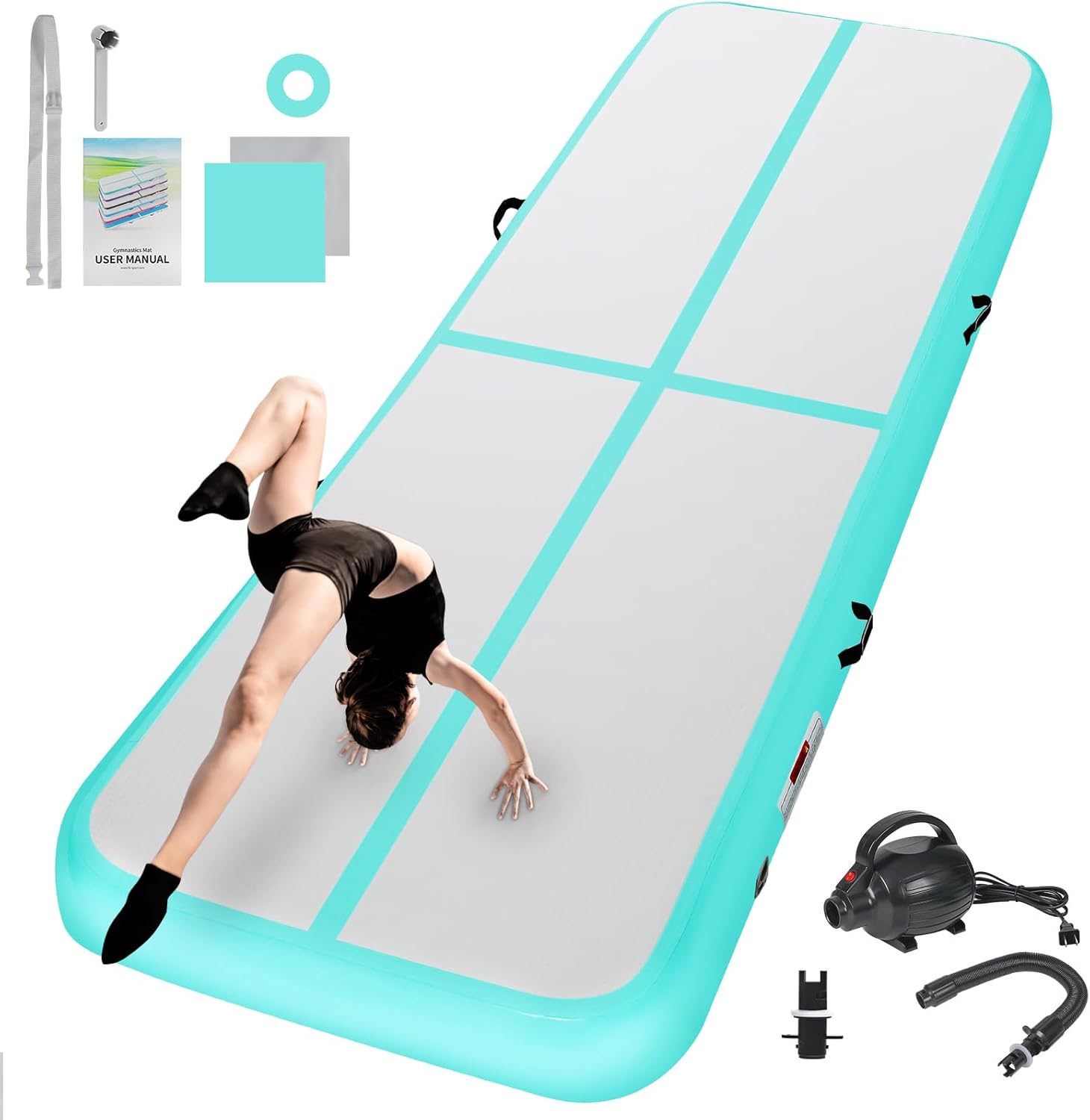 Inflatable Gymnastics Mat for Home Use and Training Needs