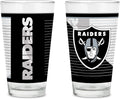 NFL Football Pint Glass Set of 2 with Vibrant Logo Print