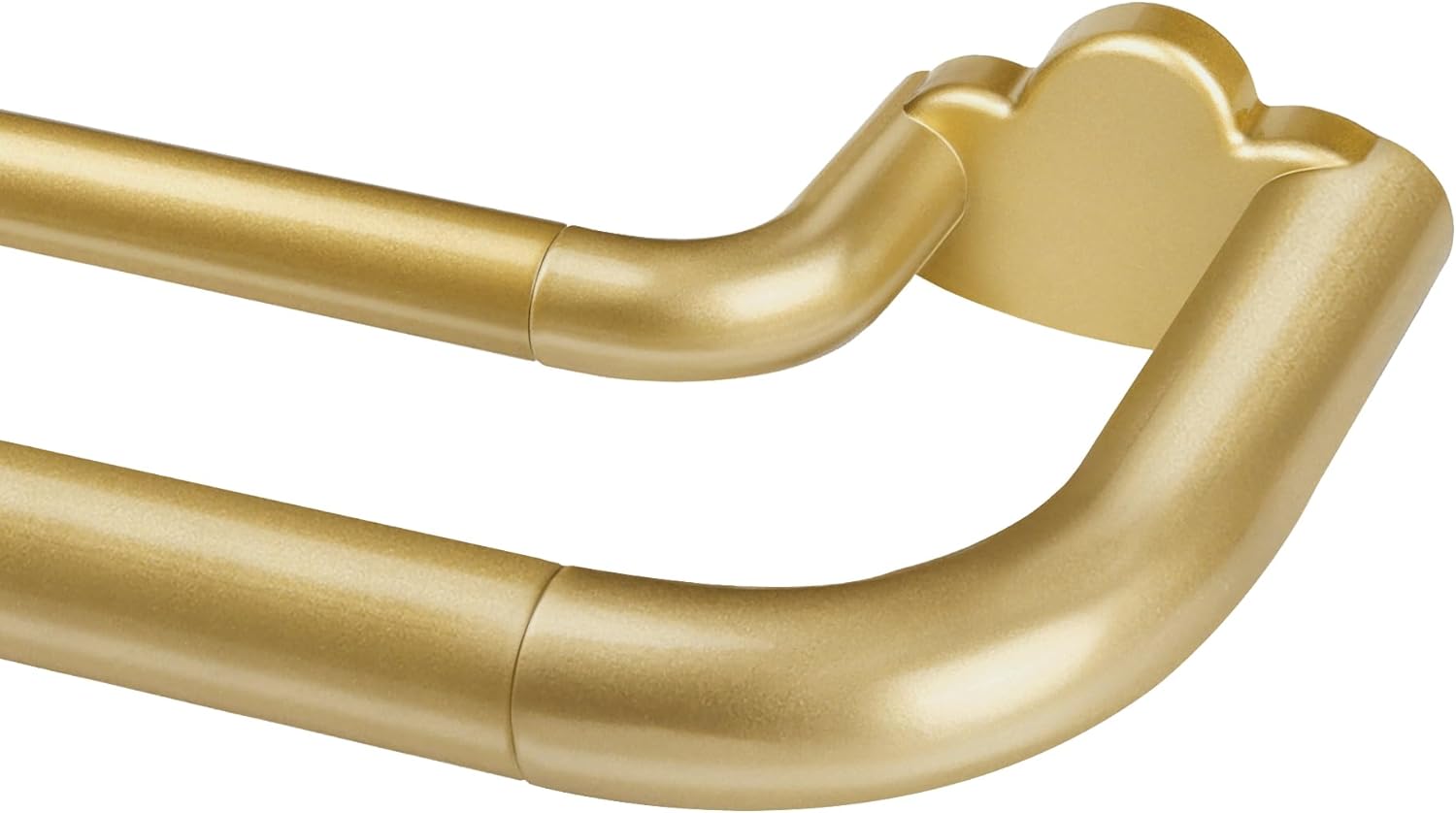 Double Curtain Rods for Windows 32 to 58 Inches by HOTOZON