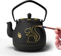 Toptier Teapot with Removable Infuser - Cast Iron 32 oz Teakettle