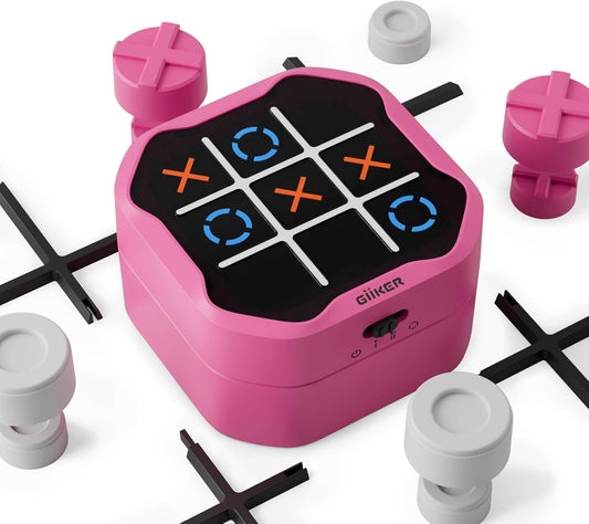 GiiKER Tic Tac Toe Bolt Game - 3-in-1 Portable Puzzle Fun
