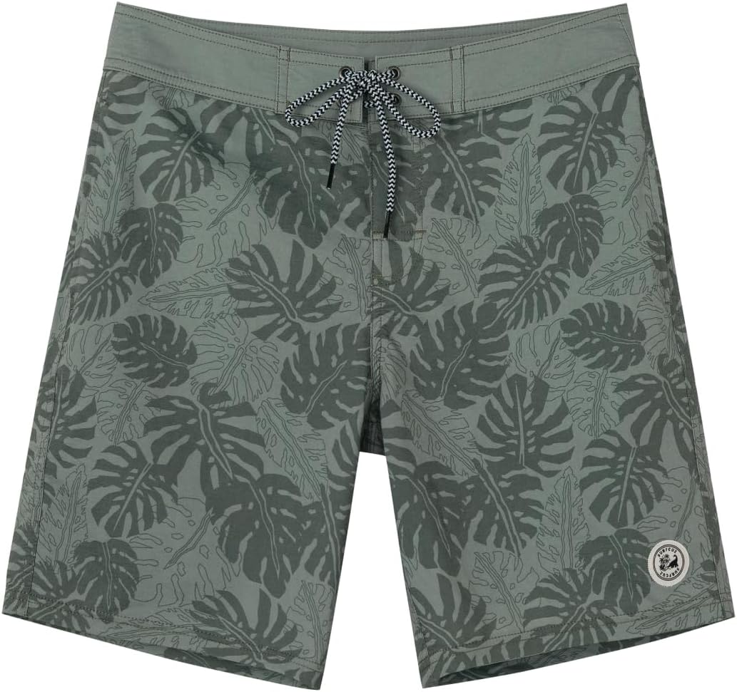SURF CUZ Men's Vintage Cruzer Stretch Boardshorts for Summer Fun