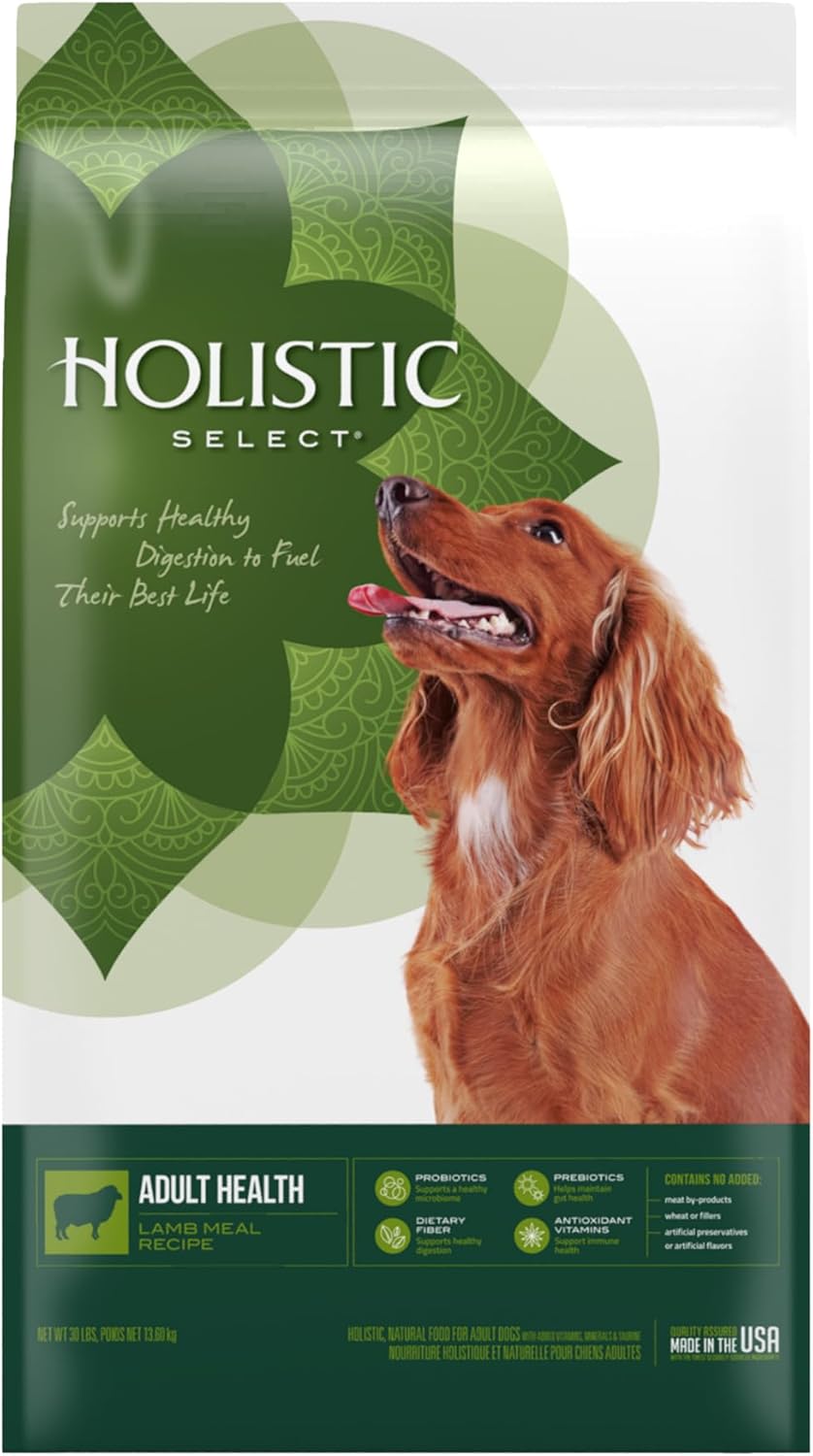 Holistic Select Natural Dry Dog Food for Optimal Digestive Health