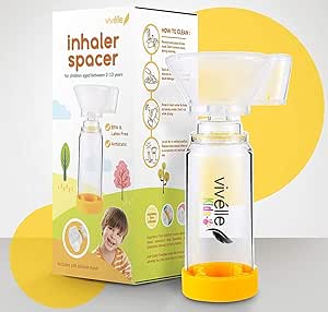 Vivelle Handheld Spacer for Children with Soft-Silicone Mask