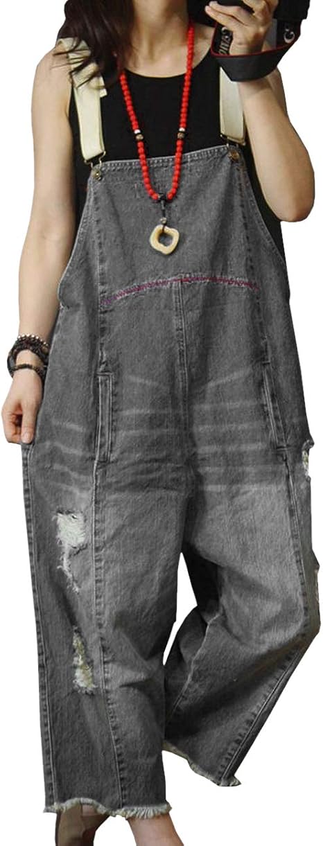 YESNO P60 Women Jeans Cropped Pants Overalls Jumpsuits Casual Fit