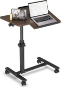 Mobile Laptop Stand for Couch Overbed Table with Wheels - Adjustable