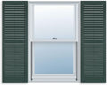 Exterior Solutions Standard Louver Vinyl Shutter 15in x 43in