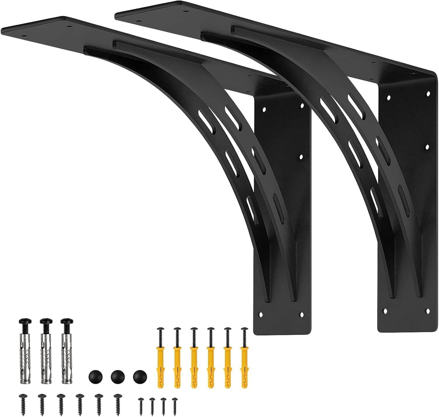 16 x 12 inch Heavy Duty Shelf Brackets for Strong Support