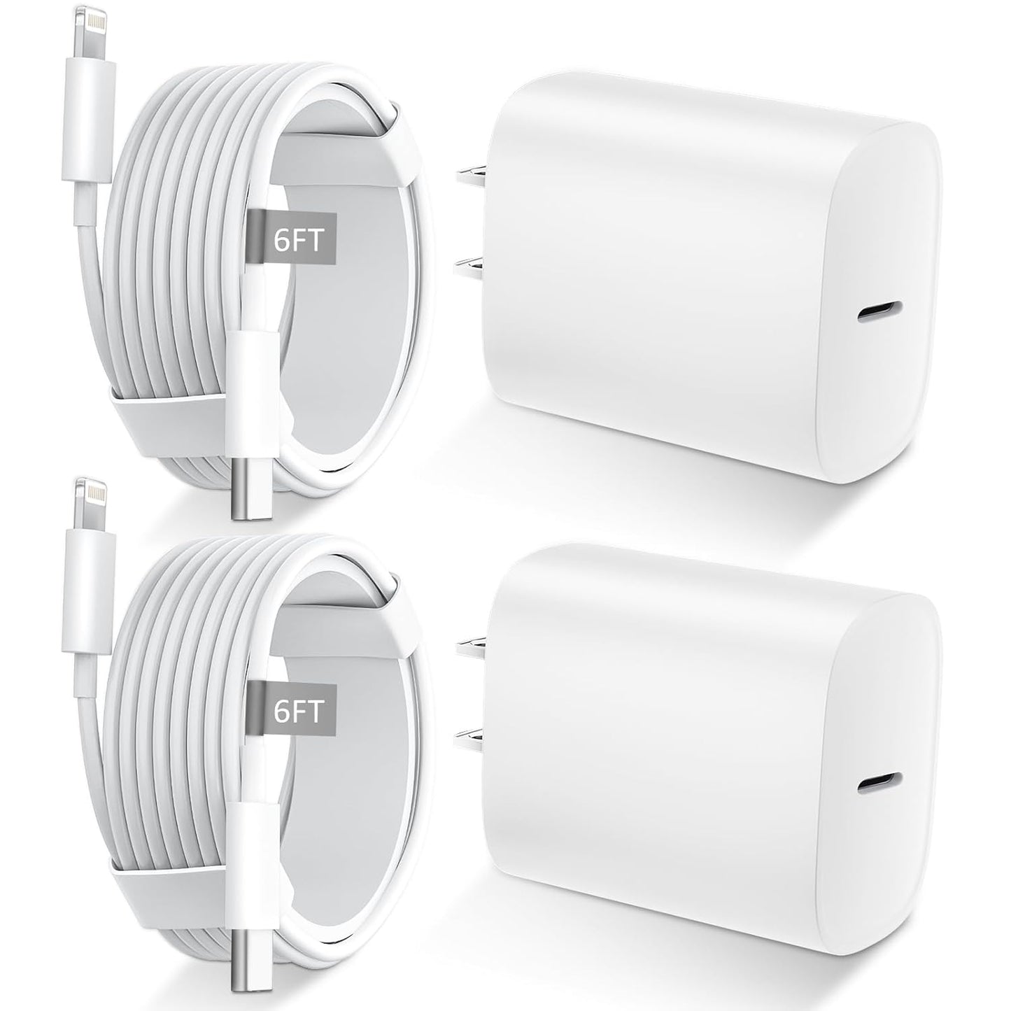 Fast Charge Phone 14/13/12/11 with 20W USB C Charger & 6FT Cable