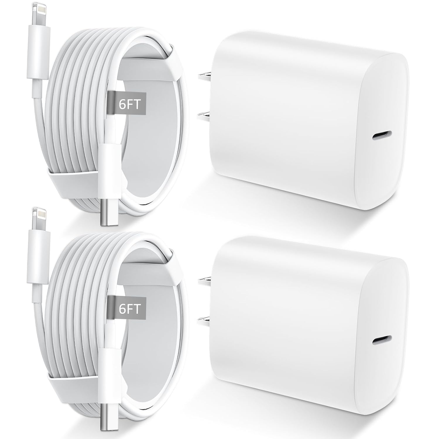 Fast Charge Phone 14/13/12/11 with 20W USB C Charger & 6FT Cable