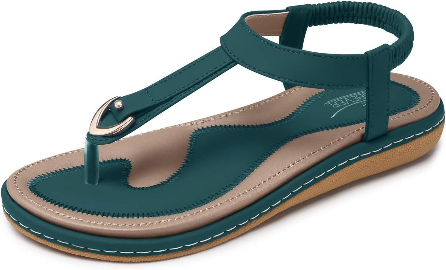 SHIBEVER Womens Sandals Summer Flat: Comfortable T-Strap Flip Flops