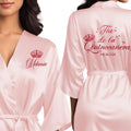 Mis Quince Anos Robe for Girls and Moms - Personalized Satin Robe