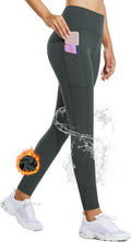 baleaf Women's Fleece Lined Thermal Leggings High Waisted with Pockets