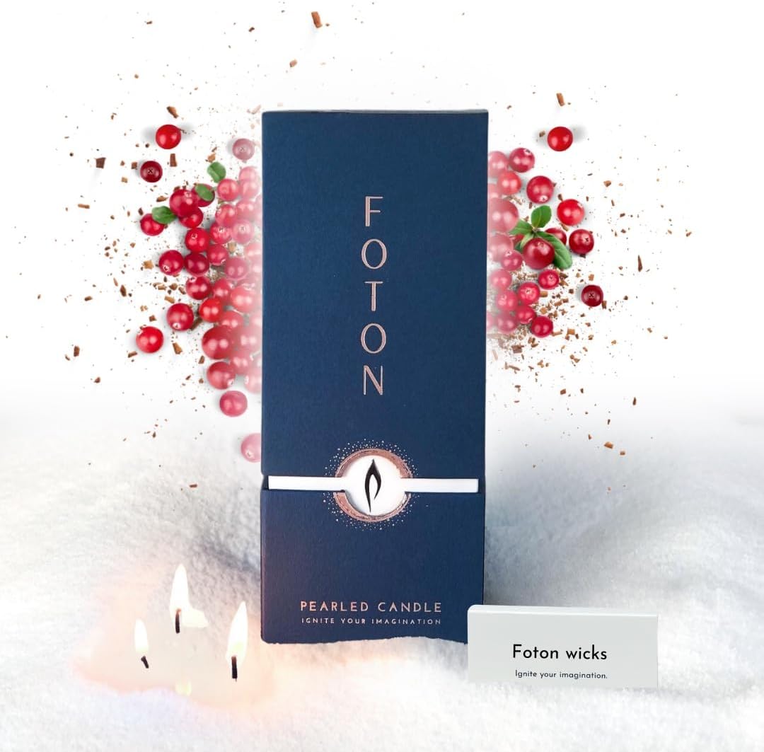 Foton Pearled Candle - Mulled Magic Scented Luxury Candle