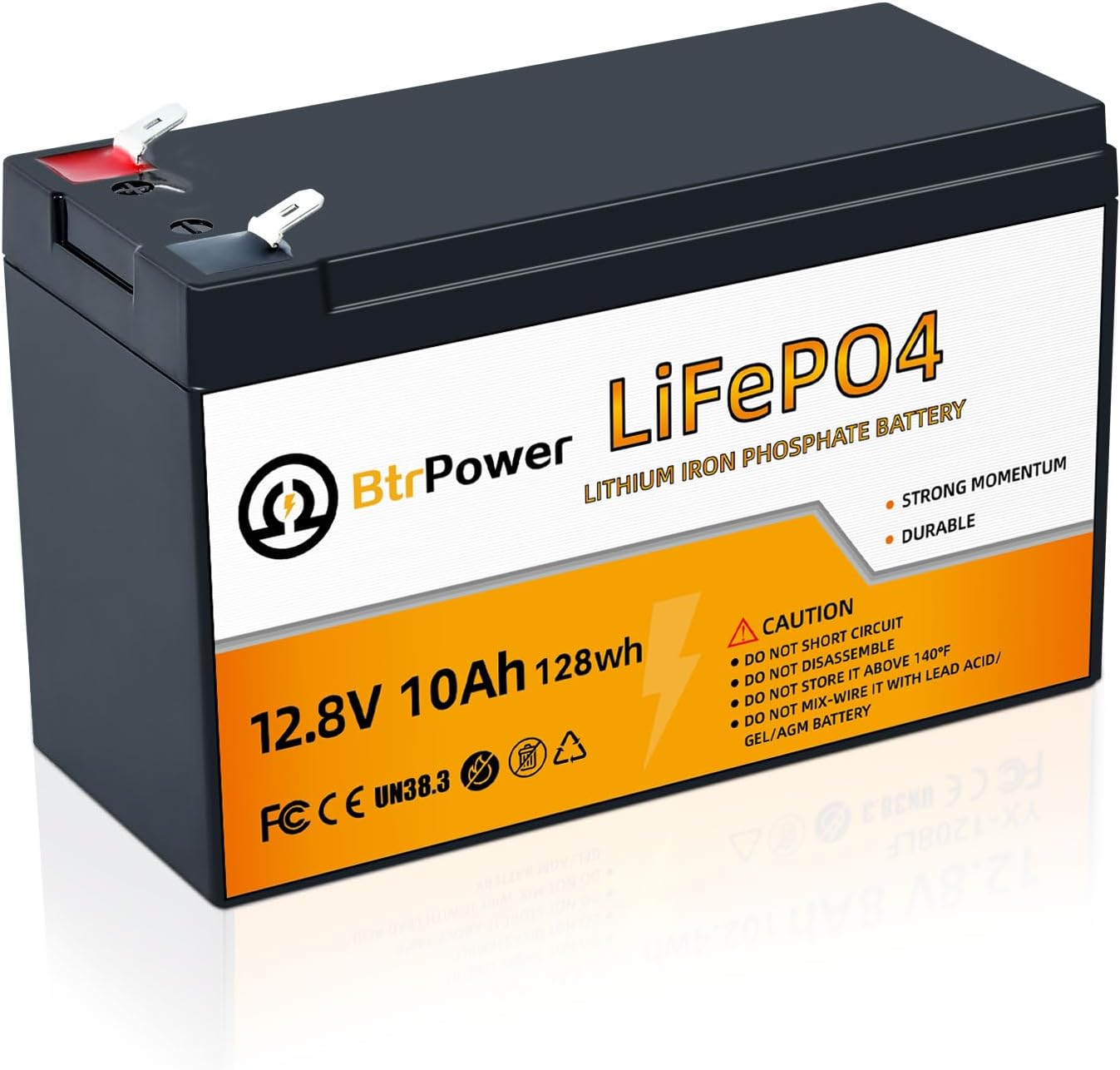 12V 10Ah Lithium LiFePO4 Battery by BtrPower for Versatile Use