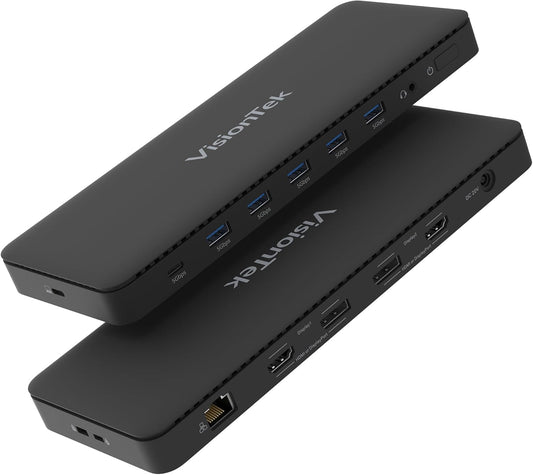 VisionTek VT4600DL Laptop Docking Station for Dual 4K Displays
