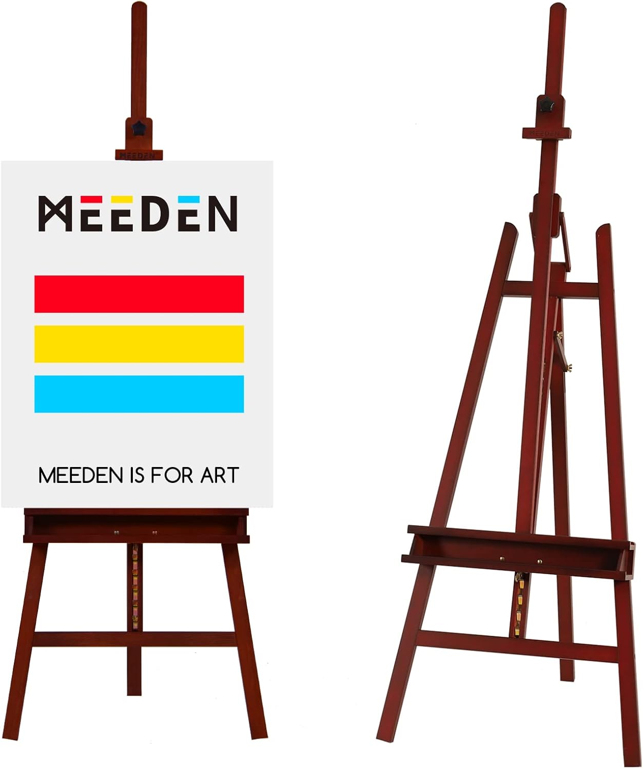 MEEDEN Walnut Large Painters Easel for Studio and Field Use