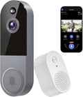 1080P Video Doorbell Camera - Clear Night Vision & AI Alerts